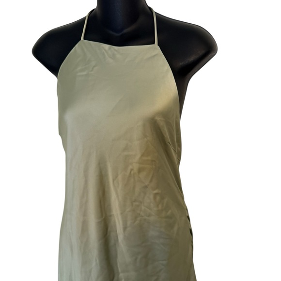 Petal & Pup Hadley Halterneck Maxi Dress Sage - Picture 5 of 8